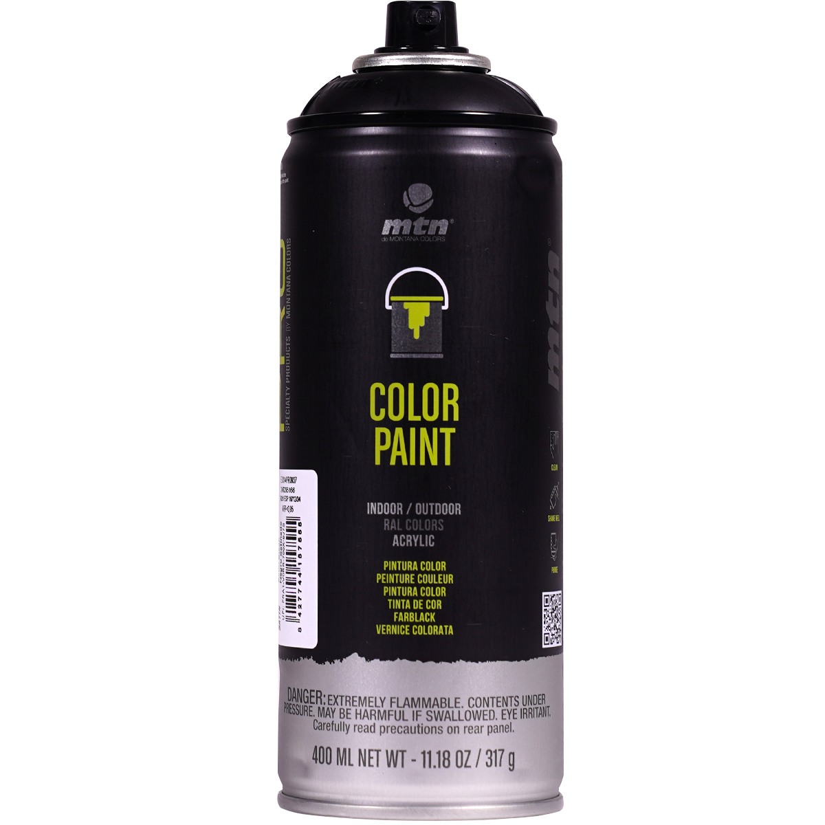 MTN Pro "Color Paint Acrylic RAL" (400ml) Black Satin