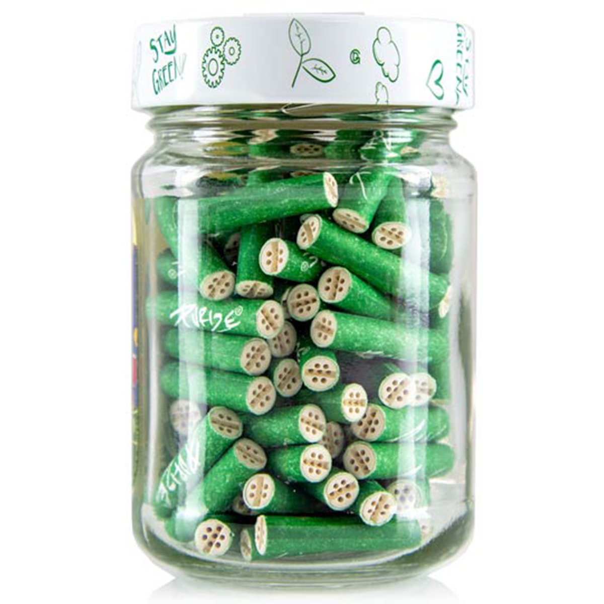 PUR_GREEN2 Purize Aktivkohlefilter "XTRA Slim Size 100er Glas" - Green