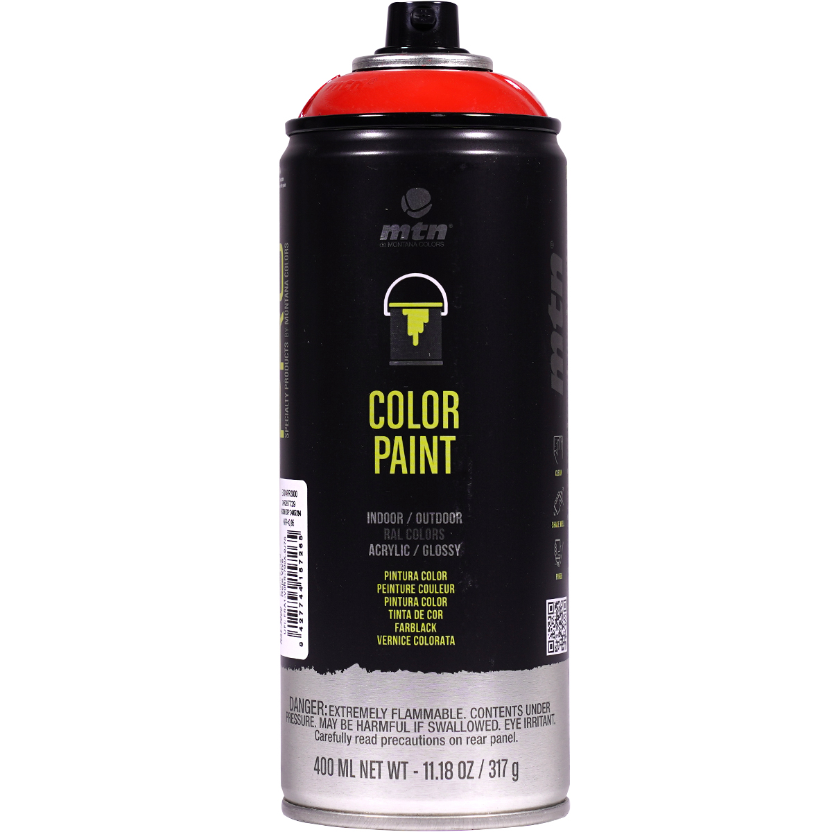 MTN Pro "Color Paint Acrylic RAL" (400ml) RAL-3000 Flame Red