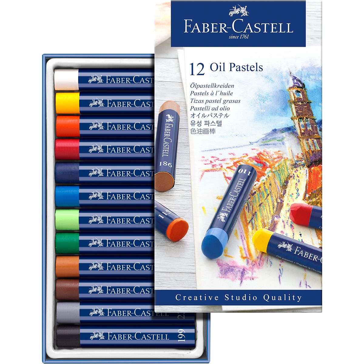 Faber-Castell "Goldfaber Ölpastellkreiden" 12er Set