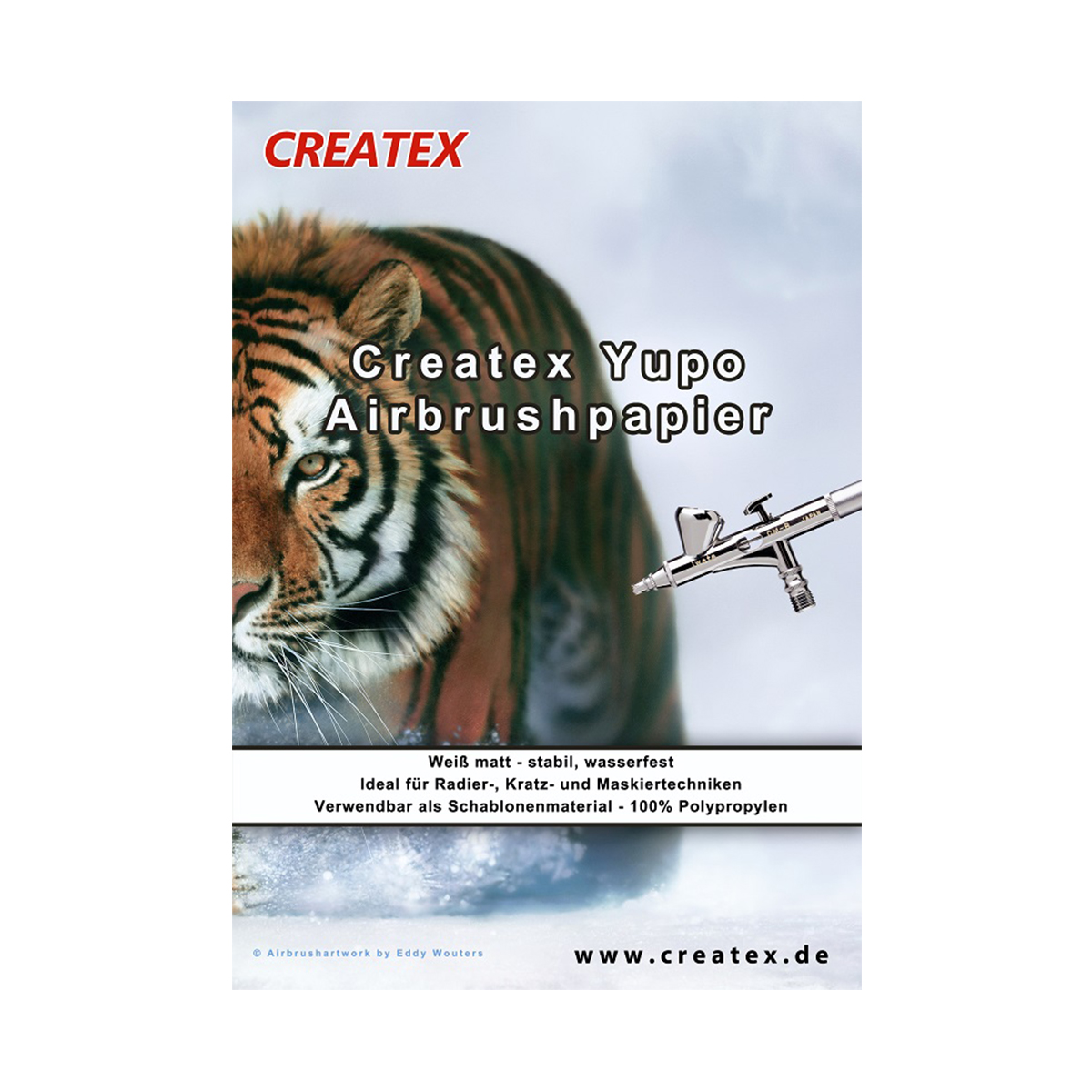 Createx  "Yupo Airbrushpapier" (45cm x 32cm) - Einzelbogen