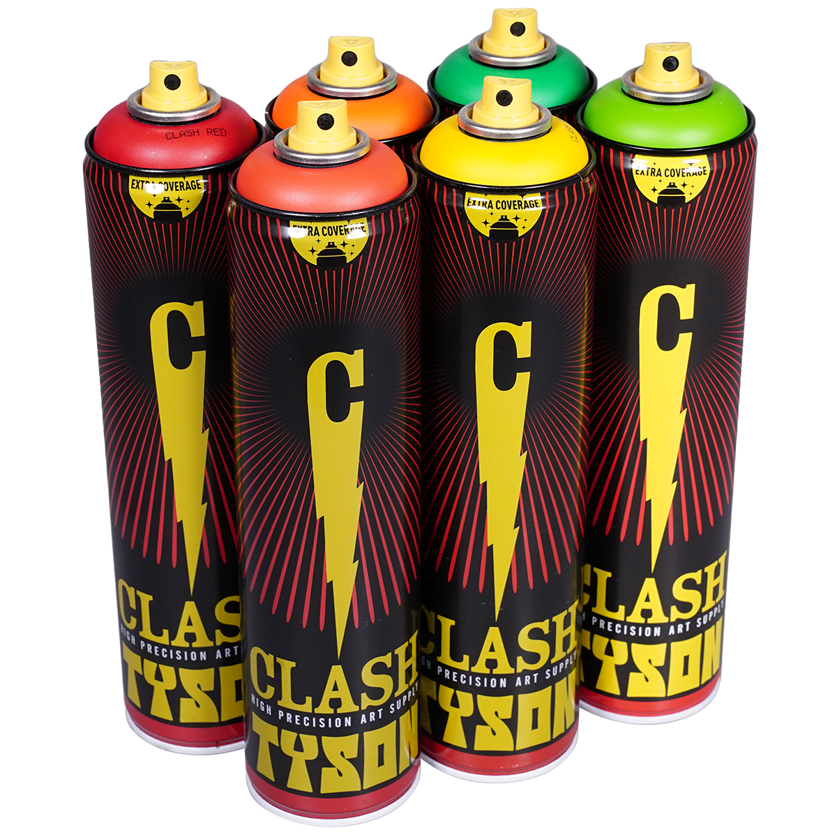 Clash Paint "Tyson Sixpack - Apple Colors" (6x600ml)