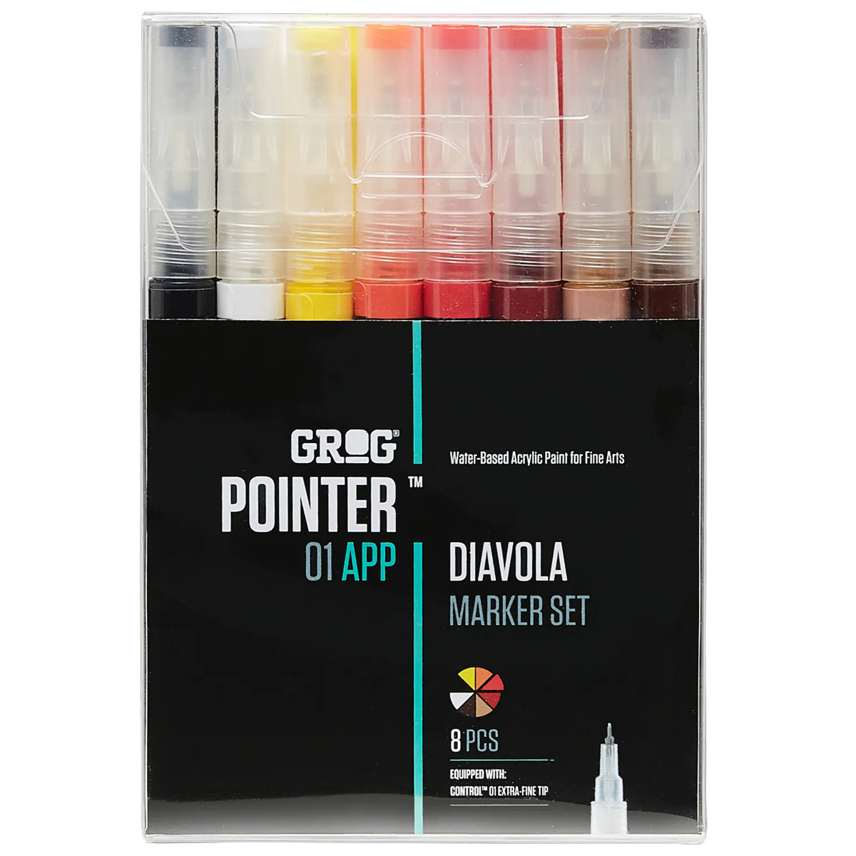 Grog "Pointer 01 APP" Diavola 8er Marker Set (1mm)
