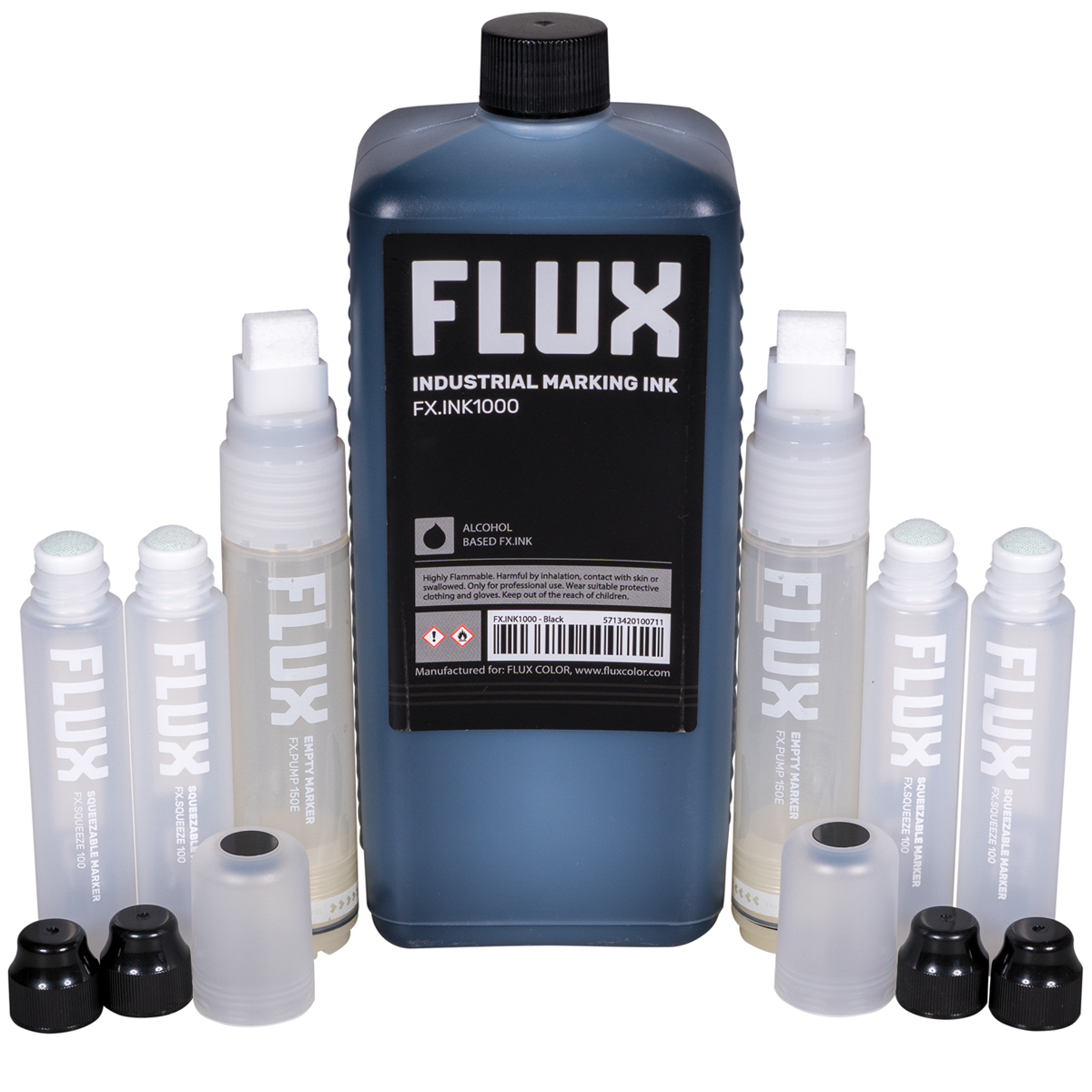 Flux "FX.INK1000 - inkl. FX.Squeeze/Pump 100E/150E Marker Set 3"