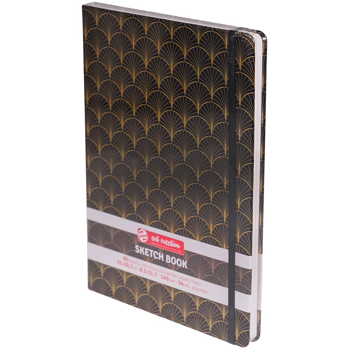 Talens "Art Creation Hardcover A4 Sketch-Notizbuch" (21x29,7cm) Hochformat  - Art Deco