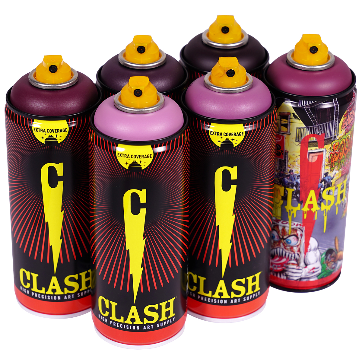 Clash "Paint Multi Color Sixpack Dirty Blossom Tones" (6x400ml)