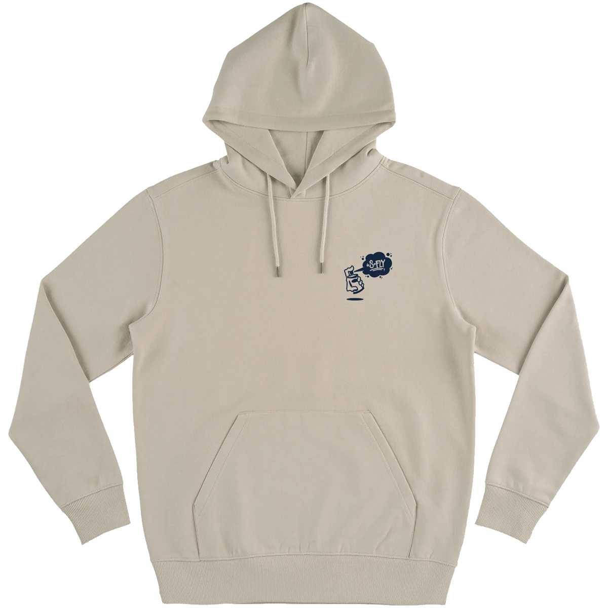S_FLY_HOODY_PAINTERS_02 S-Fly Hoody "Painters" Naturweiß