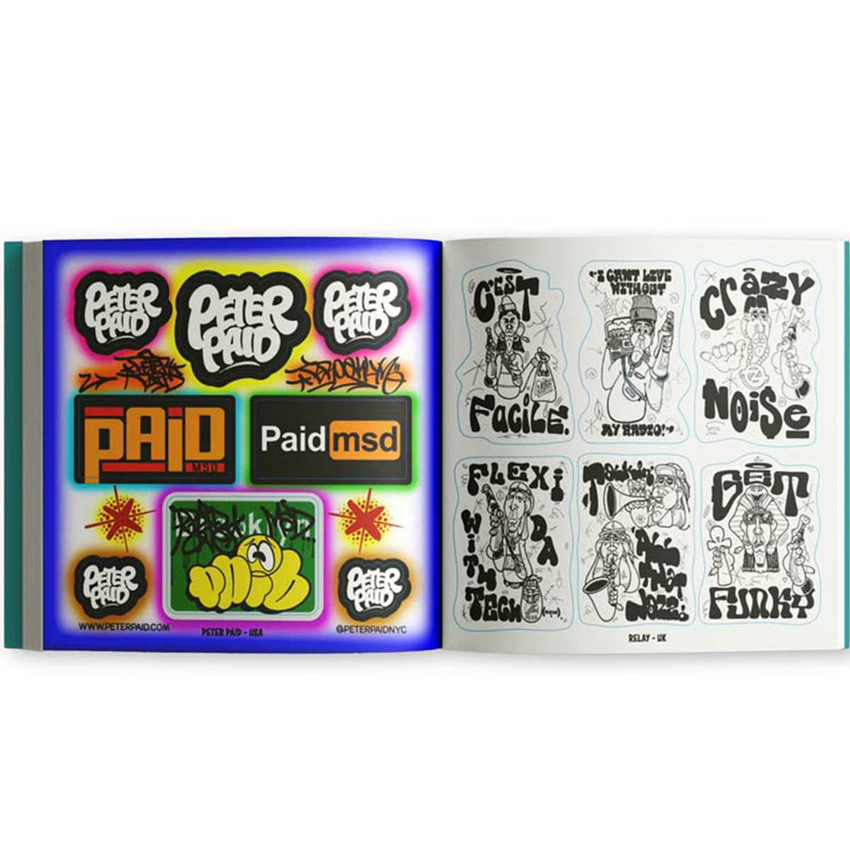 Stickerbuch "The Graffiti Sticker Book" (16x16cm)