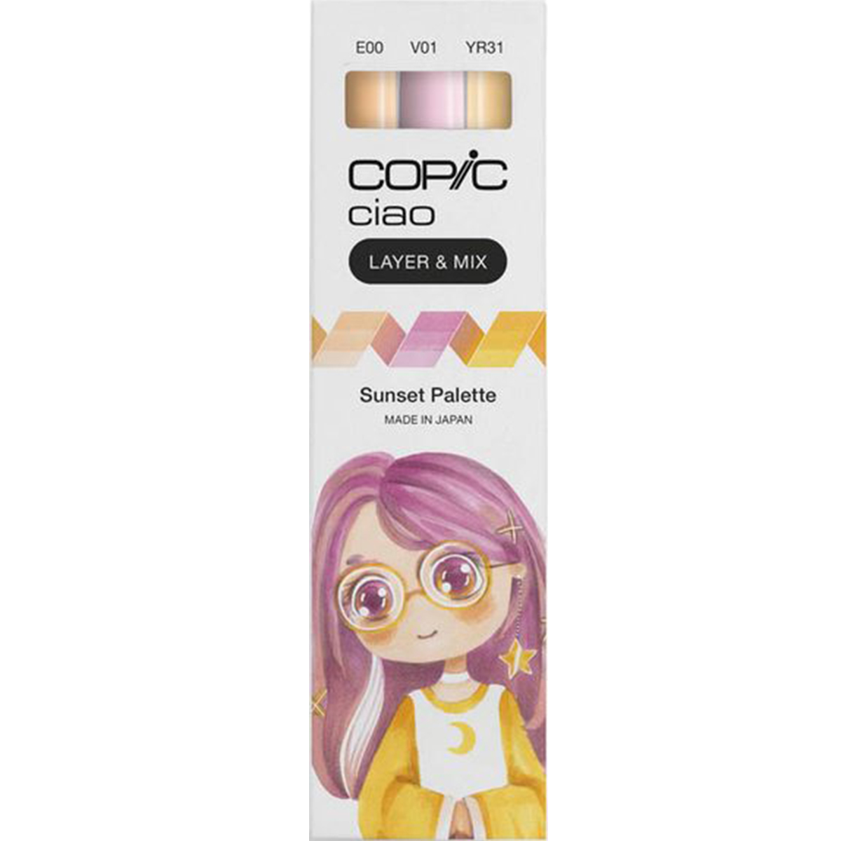 Copic "Ciao Sunset Palette 3er Set" (1,0mm + 6,0mm)
