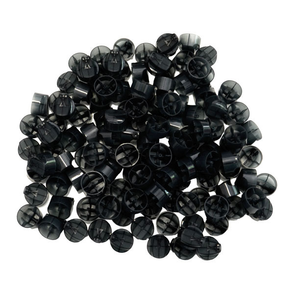 Loop "Skinny Cap" Trans./Black 500er Pack