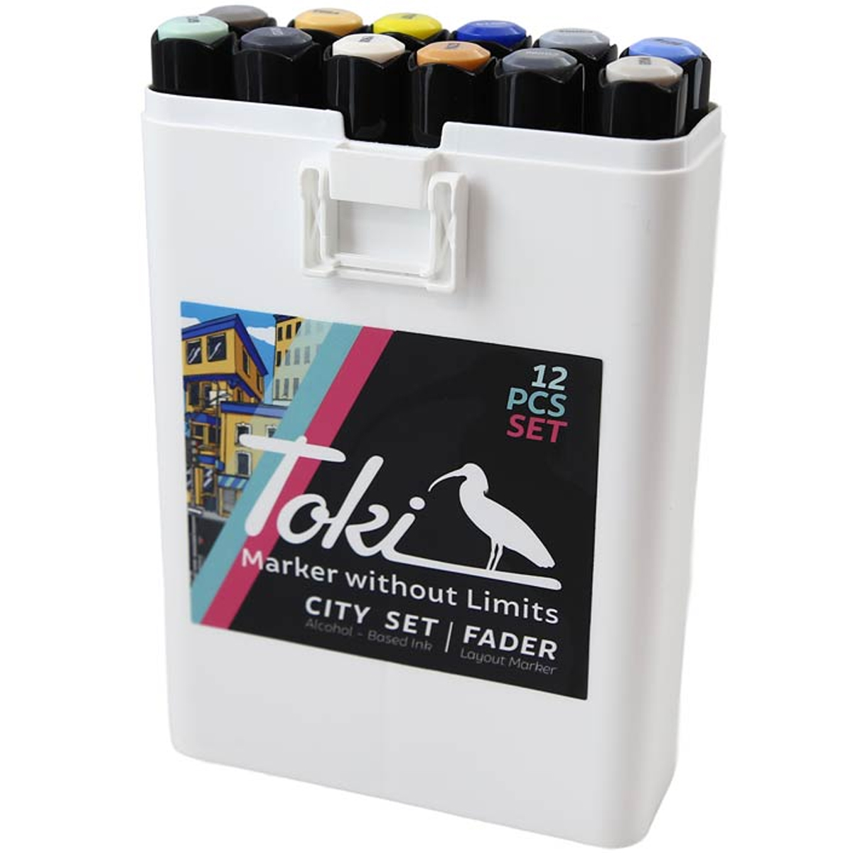 Toki "Fader" Layout Marker 12er Set City