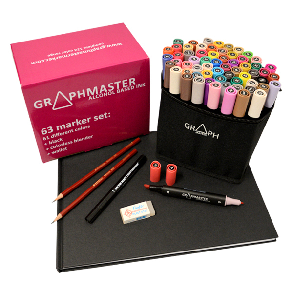 Graphmaster "63er Set (Advanced) inkl. A4 Blackbook"