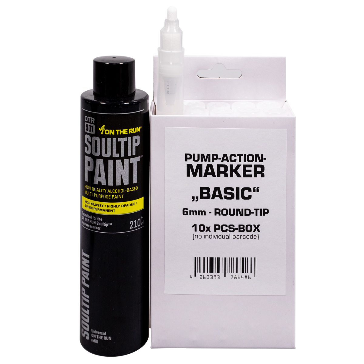 We Love Marker "Basic Pumpmarker 10er Set inkl. OTR.901 Soultip Refill - Black"