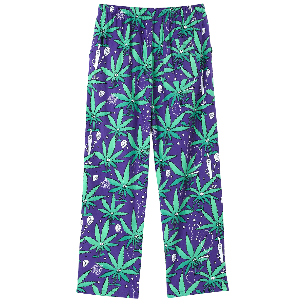 Pyjamahose "Weedy" Purple Haze