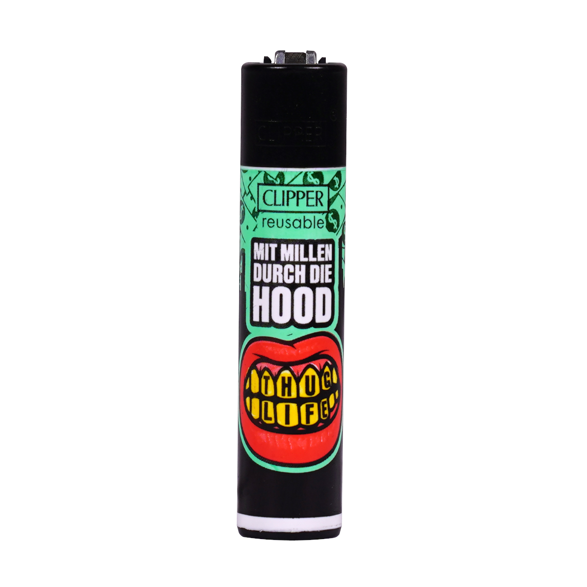 Clipper Feuerzeug "Mit Millen durch die Hood"