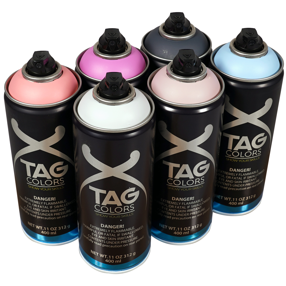 TAG Colors "Show Your Skills - Stormpink Sixpack" (6x400ml)