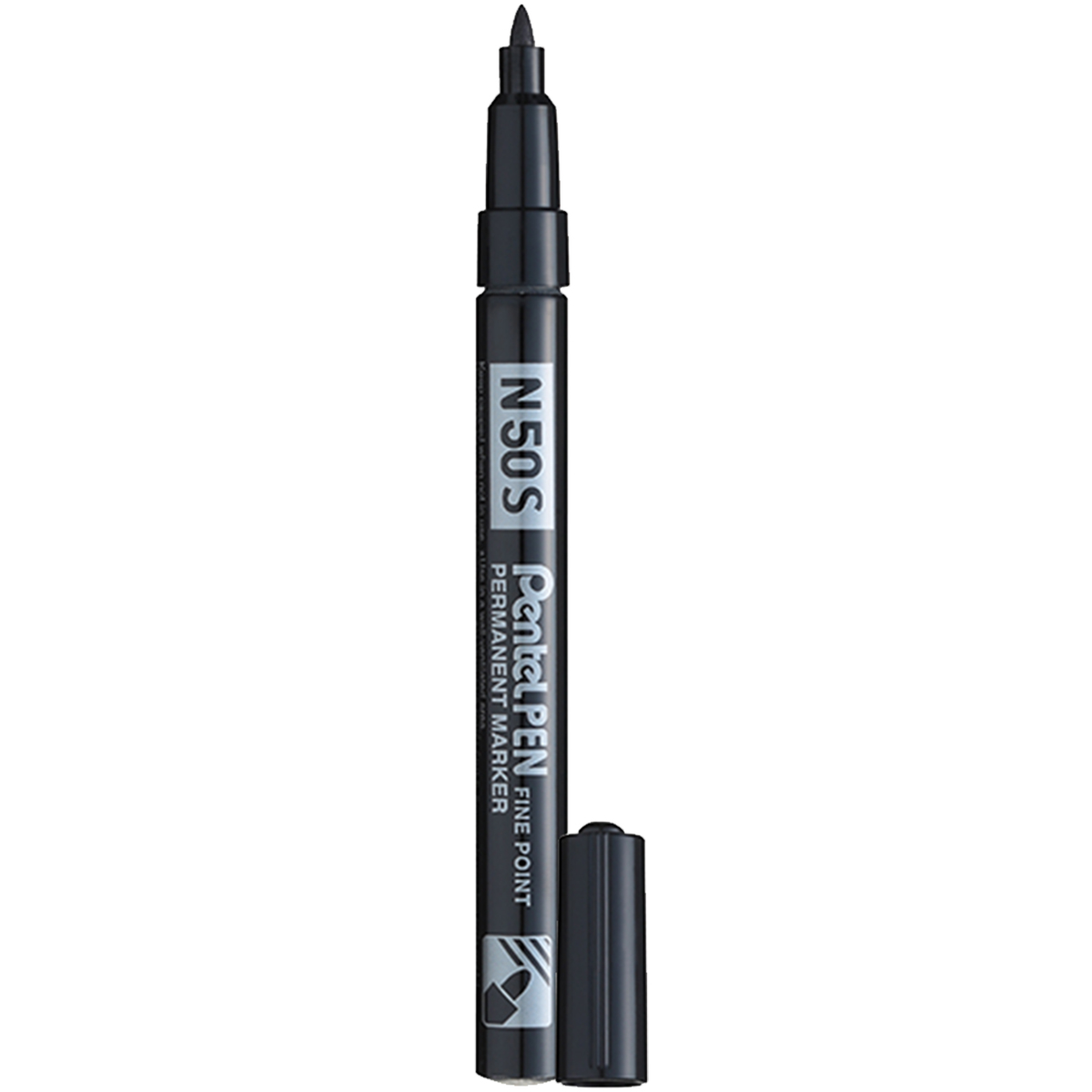 Pentel "N50 S" Permanent Round Marker (1mm) Black