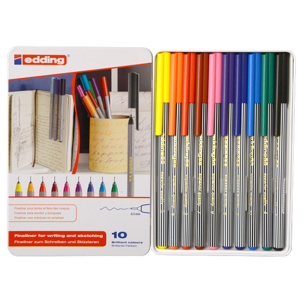 Edding "55" Fineliner 10er Set (0,3mm)