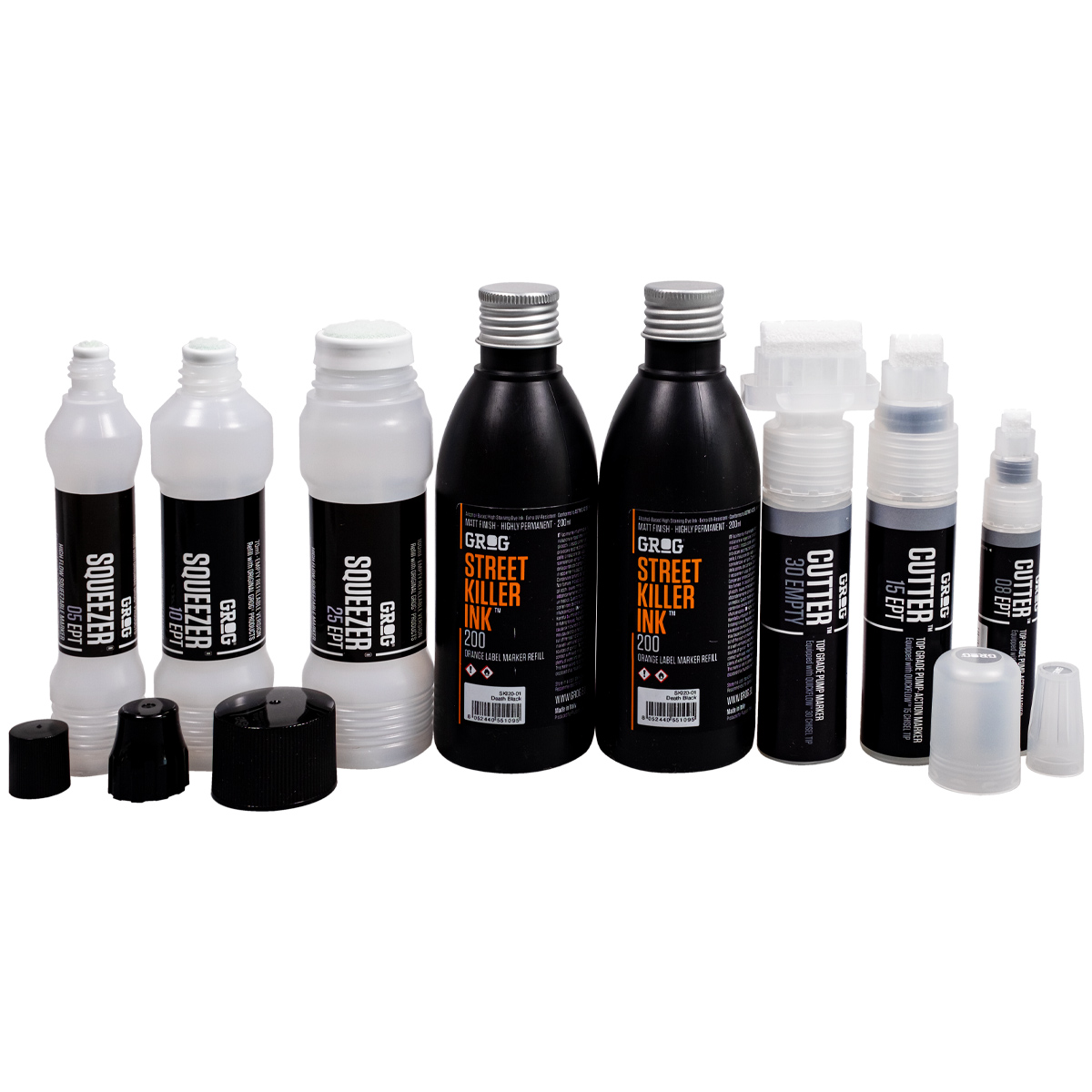 Grog "Empty Family Set inkl. 2x SKI Refill Ink (200ml)"