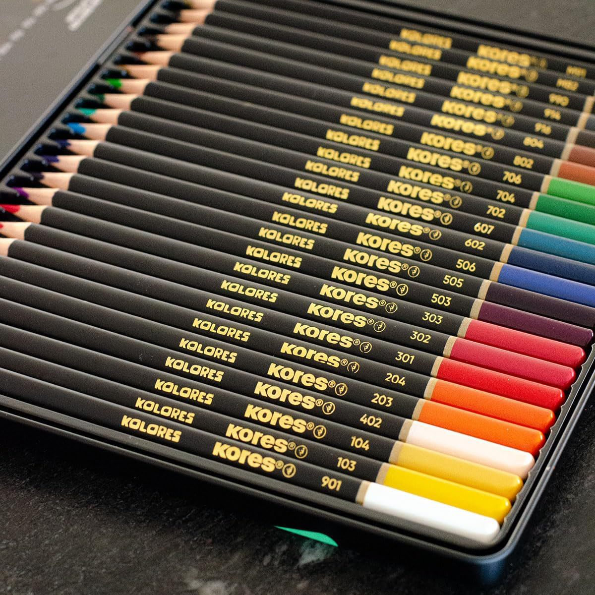 Kores "Kolores Selection" 24er Dreikant-Buntstifte Set