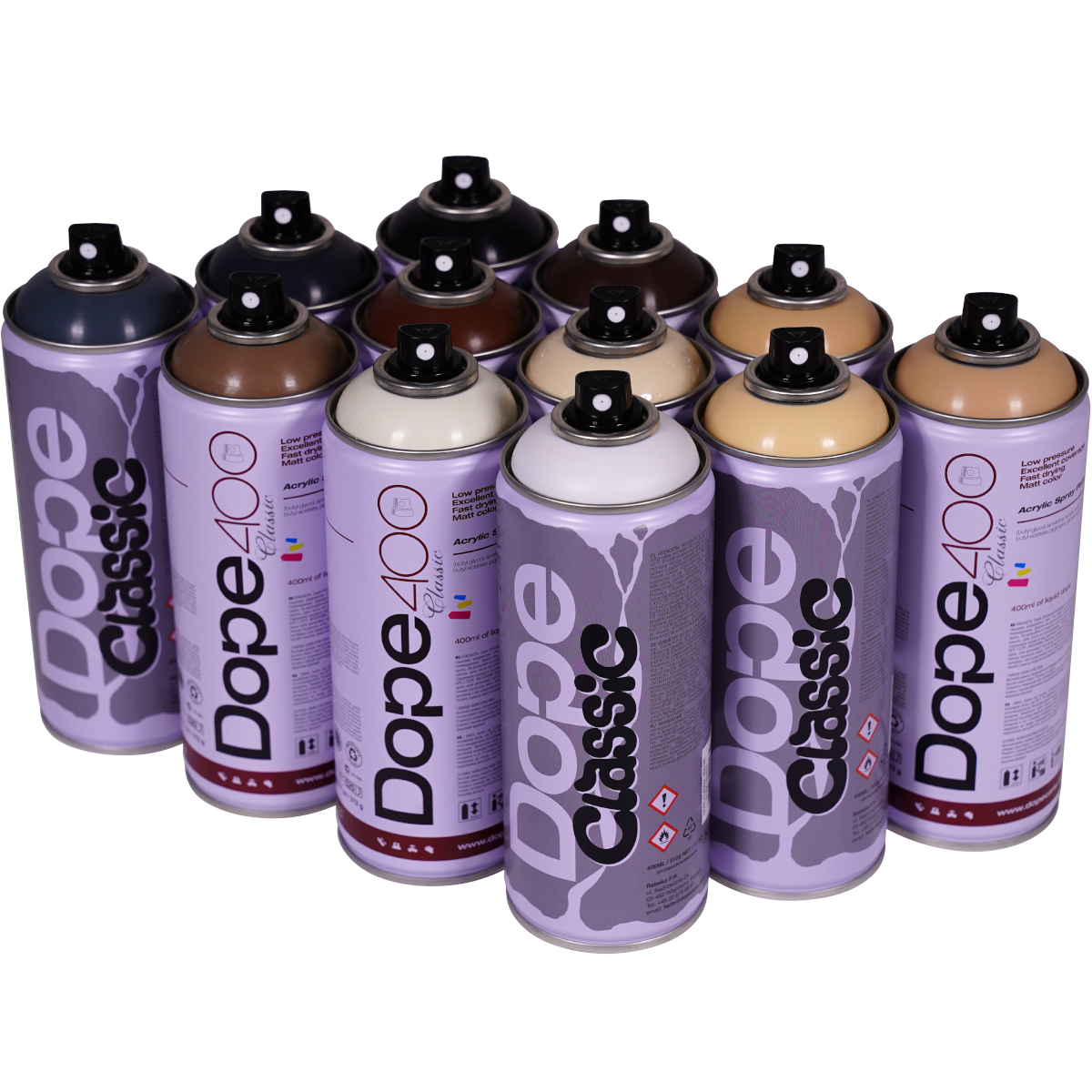 Dope "Classic Paint 12er Paint Box Dirty Dozen" (12x400ml)