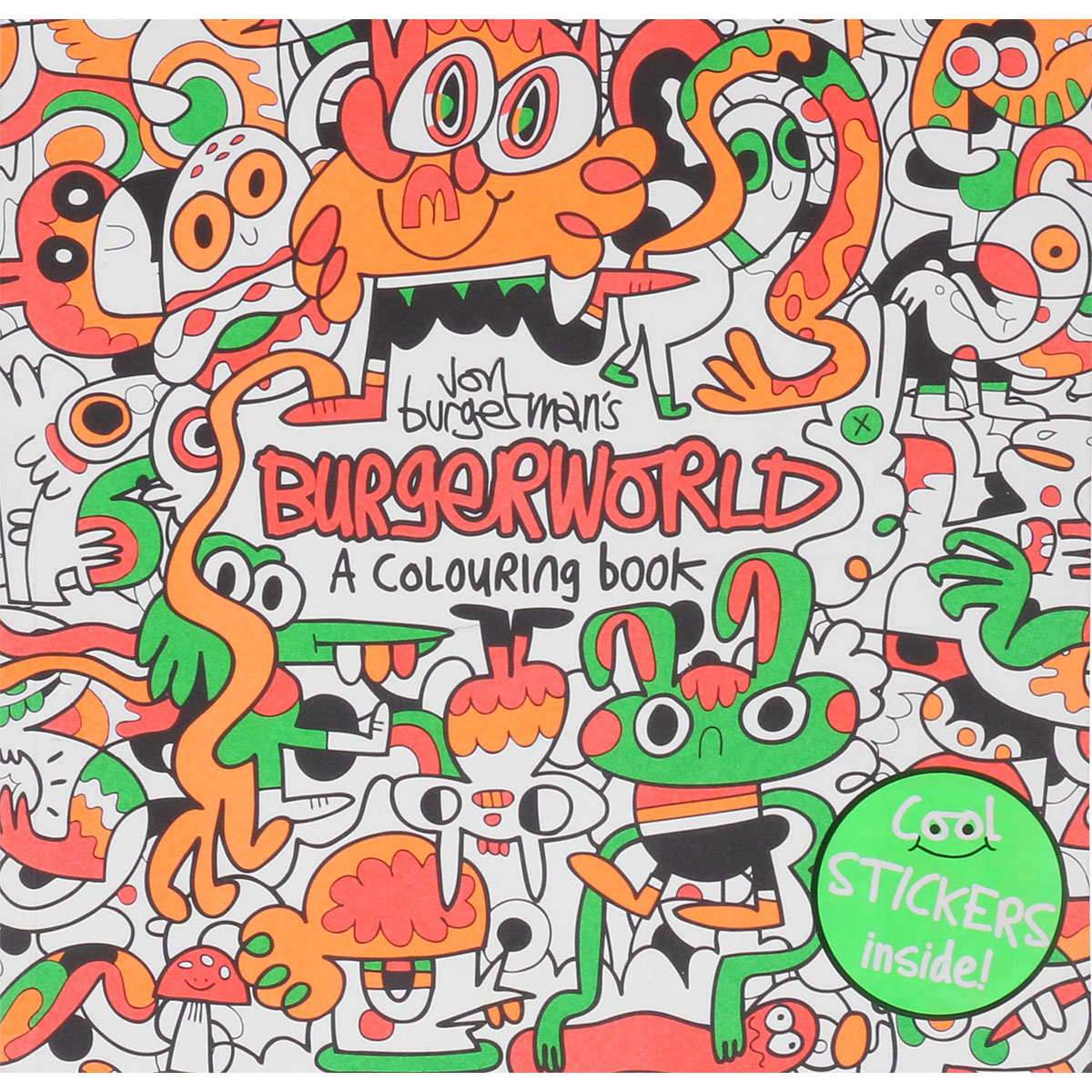 Ausmalbuch "Jon Burgerman's Burgerworld"