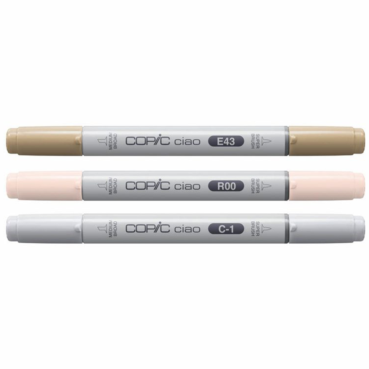 Copic "Ciao Mellow Palette 3er Set" (1,0mm + 6,0mm)