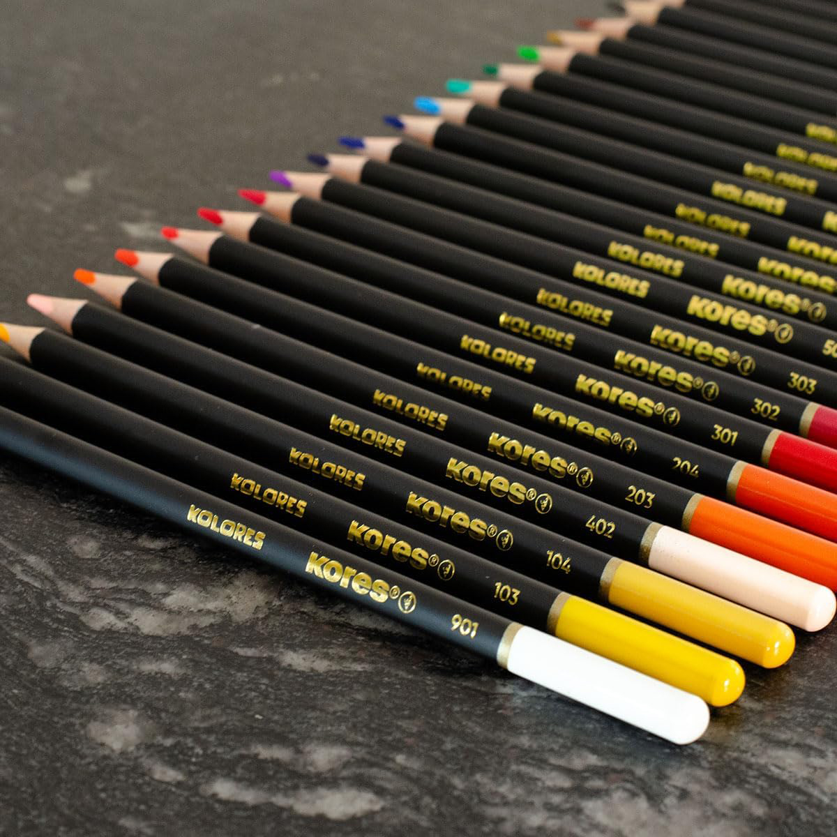 Kores "Kolores Selection" 24er Dreikant-Buntstifte Set