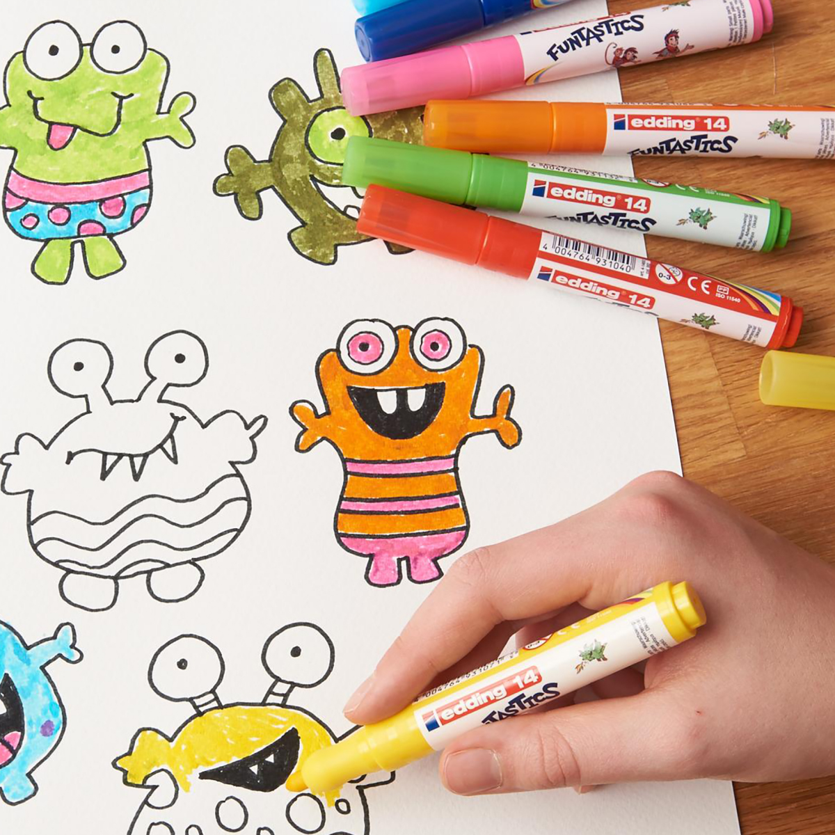 Edding "14" Funtastics Kinderfasermaler Black (3mm)