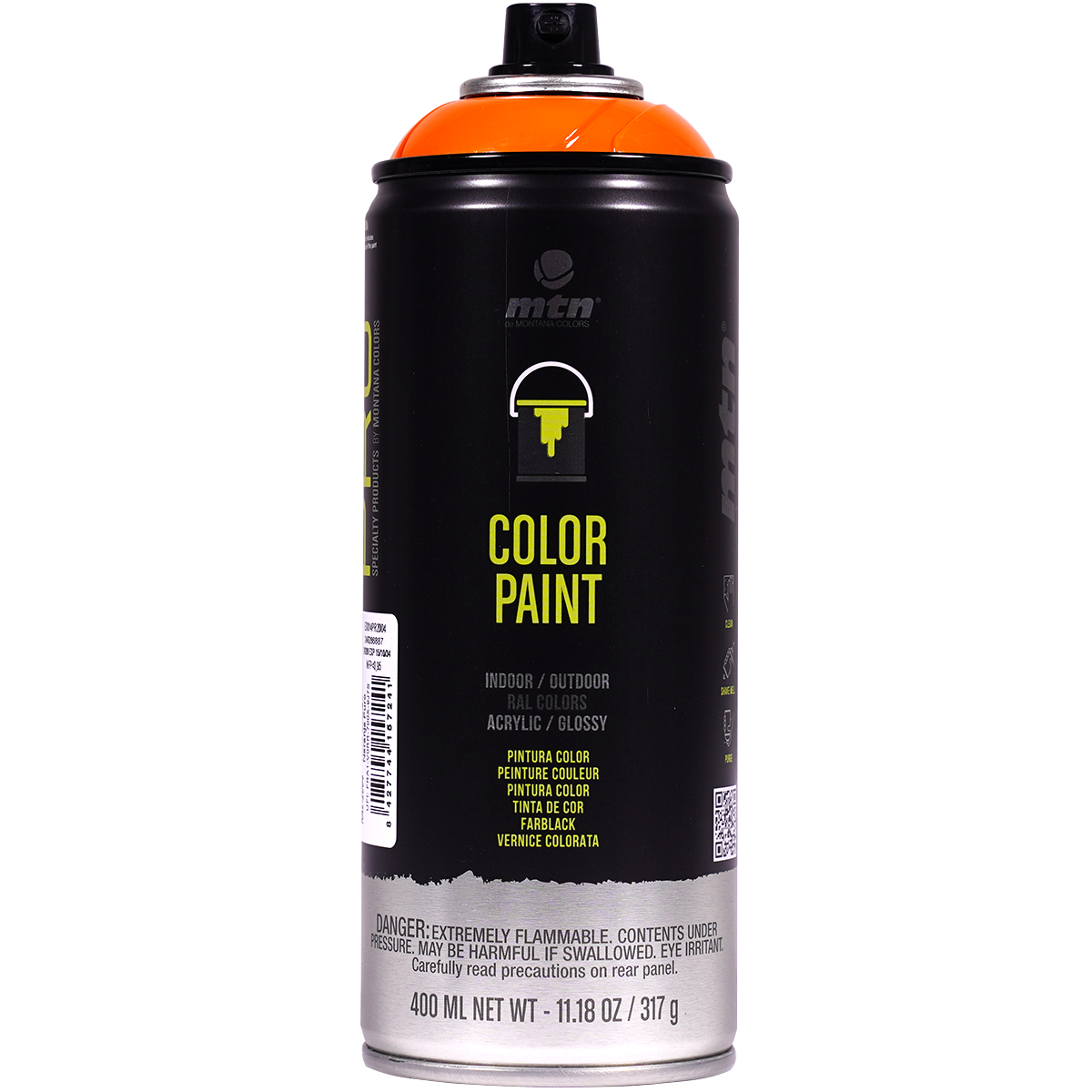 MTN Pro "Color Paint Acrylic RAL" (400ml) RAL-2004 Pure Orange