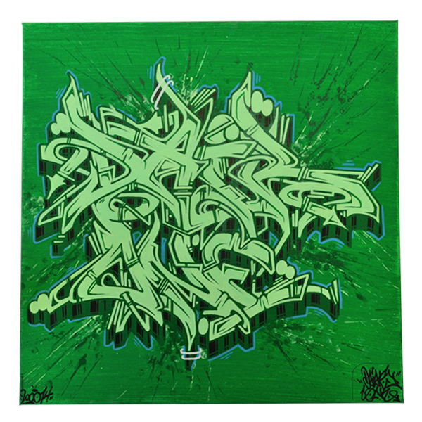 "Daiar - Green Yonder (Original)" 50x50cm