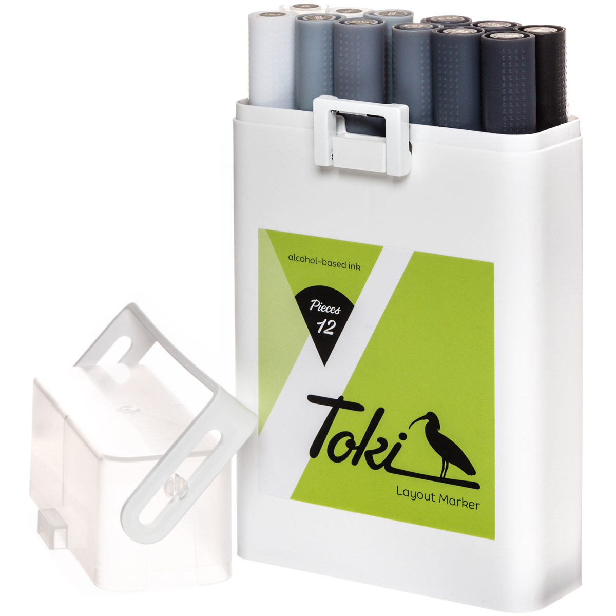 Toki "Grafikmarker 12er Set" - Grey