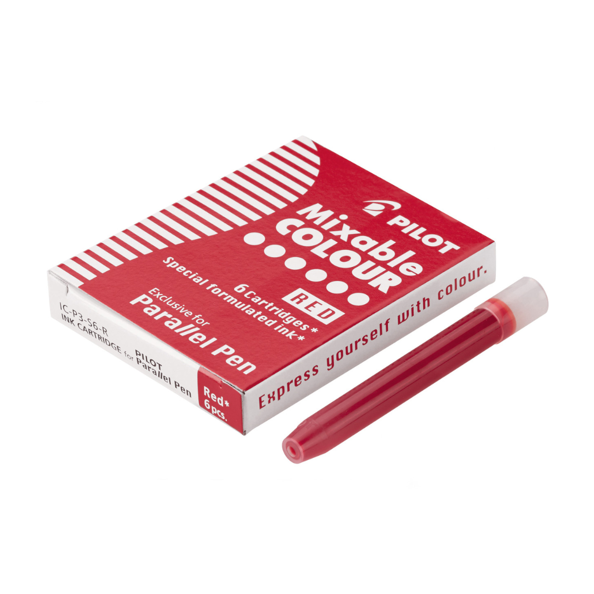 Pilot "Parallel Pen" Ersatzpartonen 6 Stk. - Red