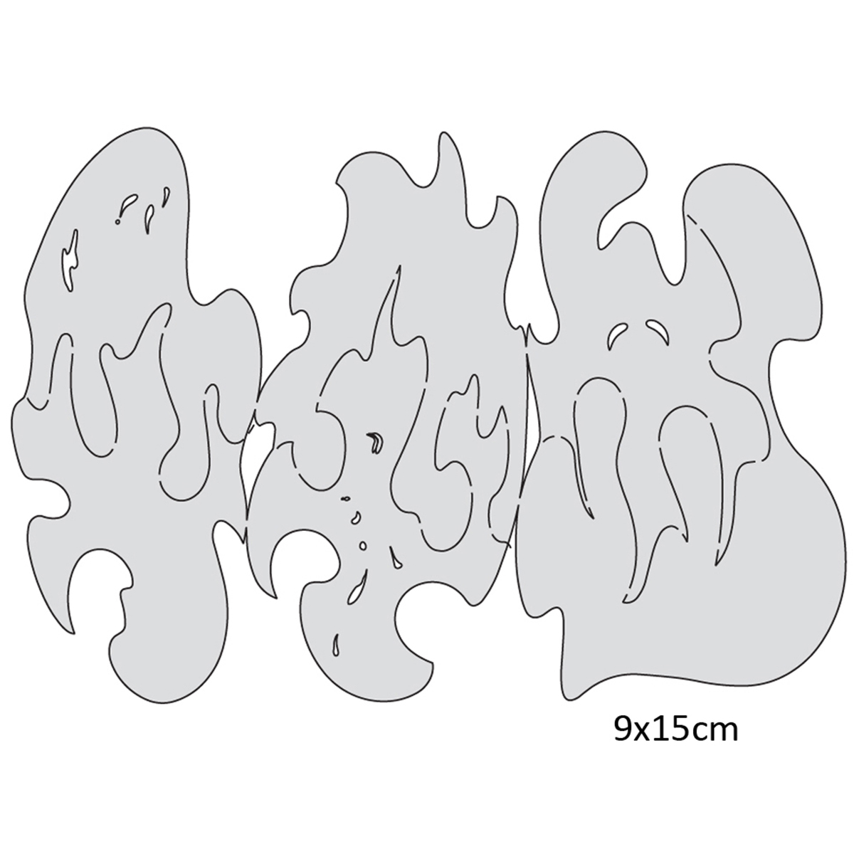 Artool Schablone "FH NS 3 True Fire Nano" 3er Set von Mike Lavallee