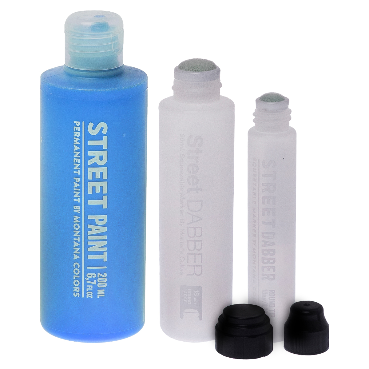 MTN "Street Paint (200ml) Street Dabber Set" (3er Set) - Avatar Blue
