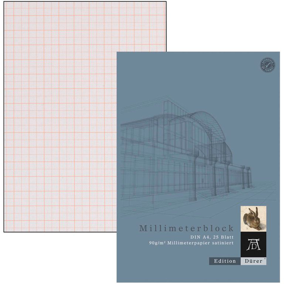 Edition Dürer "Millimeterblock" A4 Hochformat 90g/m²