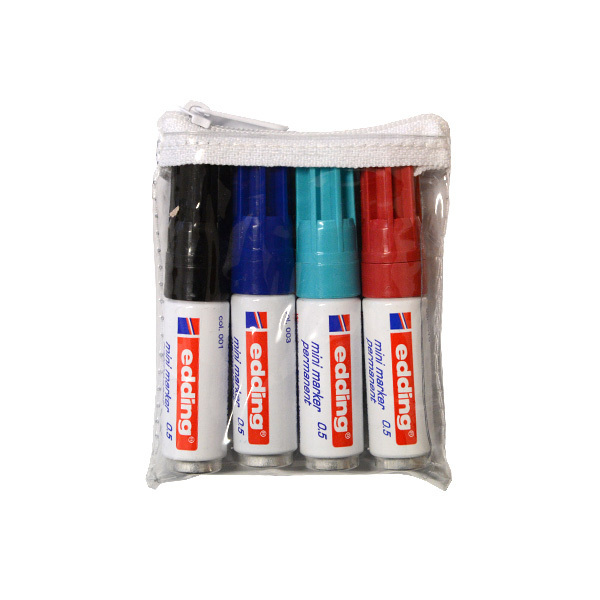 Edding "0,5" Mini Permanent Marker 4er Set (2mm)