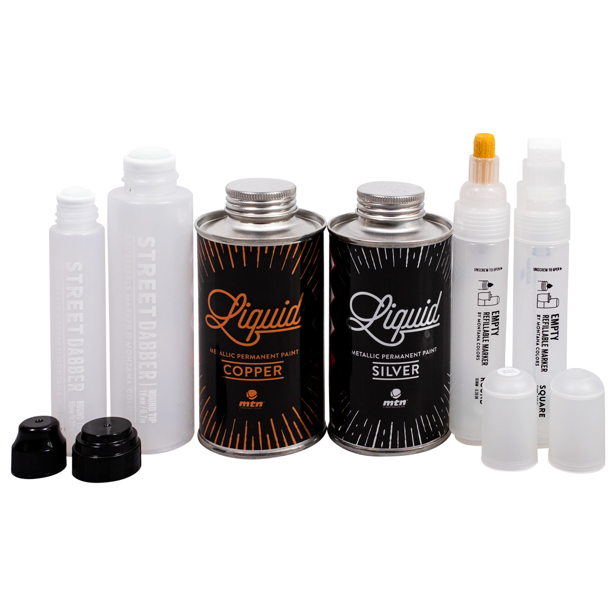 MTN Liquid (2x200ml) Empty Marker Set (6 Teile)