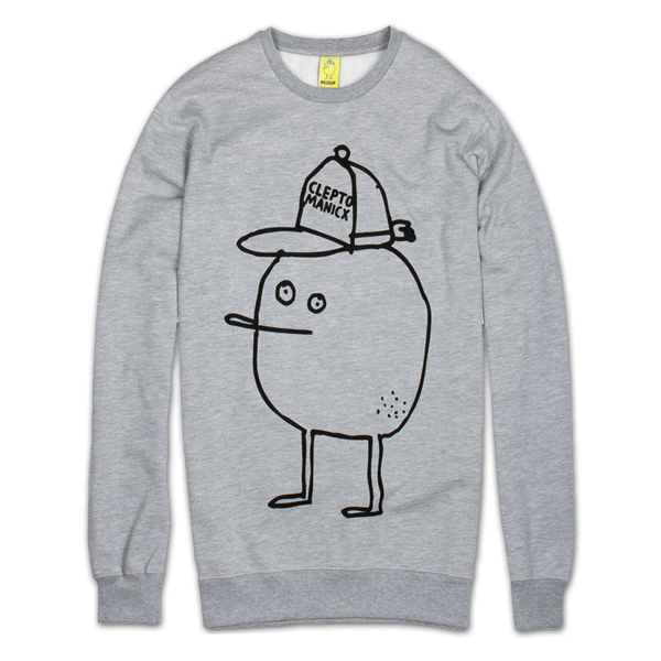 Cleptomanicx Sweater "Gigazitrone" Heather Grey
