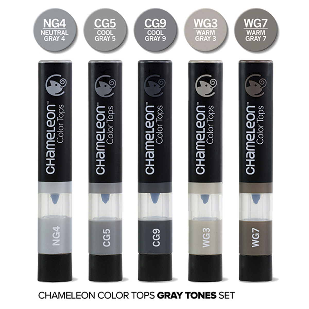 pen_chameleon_5colortop_grey_tones_1 Chameleon "5 Color Tops - Grey Tones"