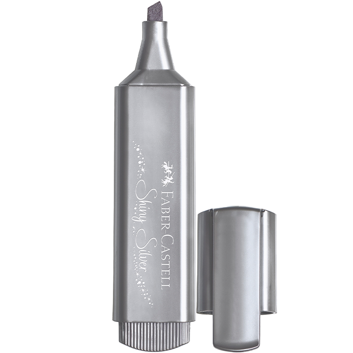 Faber Castell "Textmarker TL46" (1mm-5mm) Metallic Silber