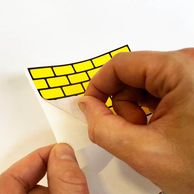 Flux "Eggshell Stickers" Bricks Yellow 50 Stk. (7x10cm)