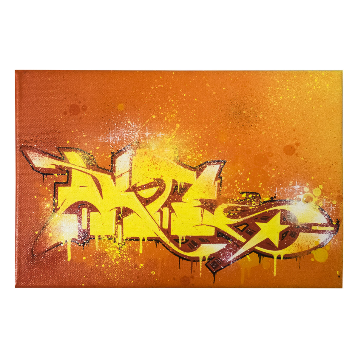 "Akte One - Orange Juice (Original)" 20x30cm