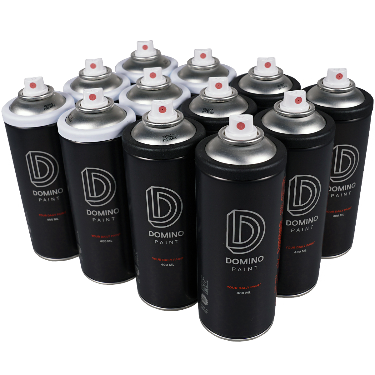 Domino "Smart" 12er Box Black-White (12x400ml)