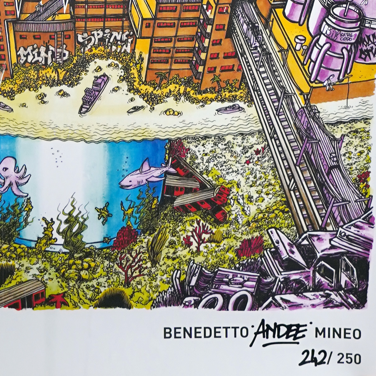 Clash_Poster_Andee_04 Clash "Andee" Art Poster (45x100cm) - gerollt