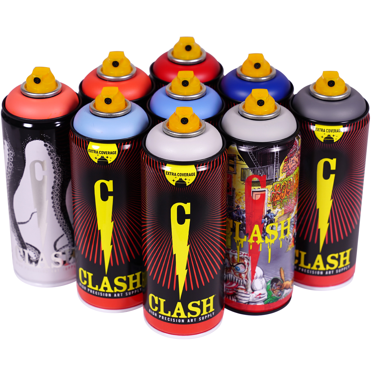 Clash "9er Paint Box Fire Water Stone Tones" (9x400ml)