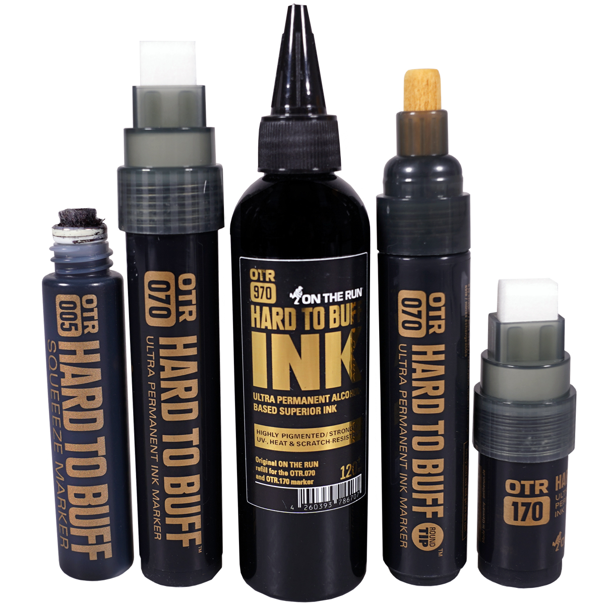 OTR "Hard 2 Buff" Refill Marker Set (5 Teile)