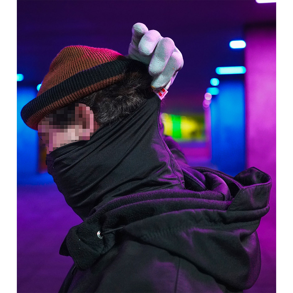 Mr. Serious "Balaclava Tunnel Scarf" - Black