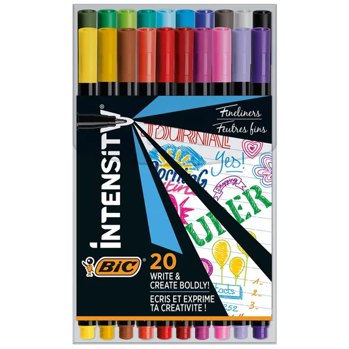 Bic Intensity "Fineliner" 20er Set (0,4mm)