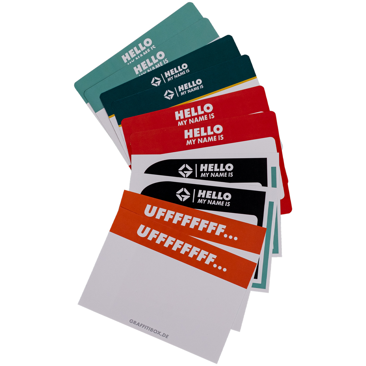 10er Stickerpack "Graffitibox Try Out Set" (10x15cm) (5x2 Stk.)